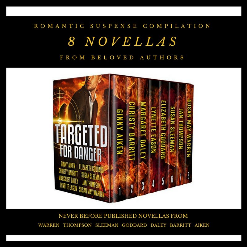 SusanMayWarren's tweet photo. Release Day! 8 authors. 7 NEW novellas. All romantic suspense. https://t.co/ZrmFVBBkc9 #targetedfordanger #ebook #booklove #romanticsuspense https://t.co/DtPKFrOh4y