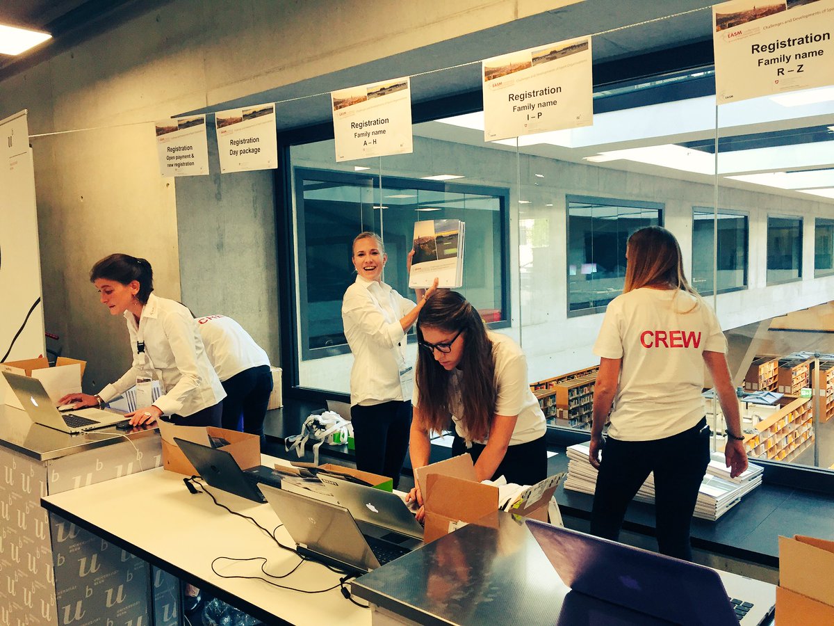 easm2017's tweet photo. #easm2017 registration desk is open. We are waiting for you...WELCOME! https://t.co/u8KQx3OUzc