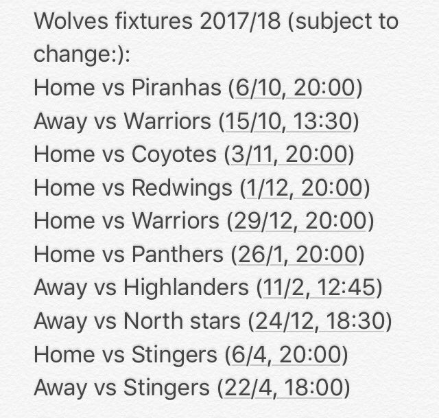 Here we go folks, here is the list of games for the 🐺 so far this season <a href="/ScotIHFix/">Scot IH Fixtures</a>