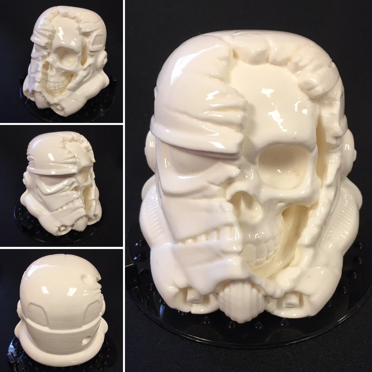 MakerWiz's tweet image. Star Wars Death Trooper #3dprinting @lulzbot3d #3ddesign @paulbraddock @polymaker_3d #polysher #shiny #starwars