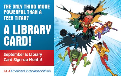 September is #LibraryCardSignUpMonth. Unleash your superpowers — get a <a href="/knoxreads/">Knox County Public Library</a> card today!