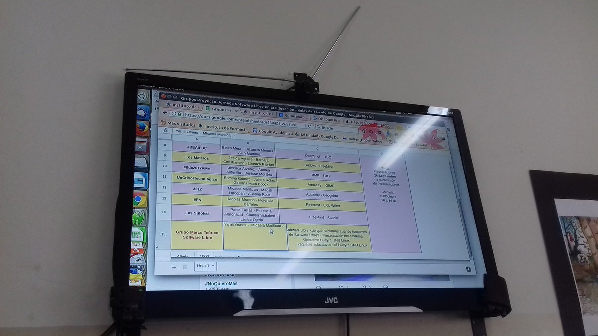 BelMera14's tweet photo. #ifdcEyTIC2017 #softwarelibreBrc definiendo referente por grupo https://t.co/AETtbA7WDb