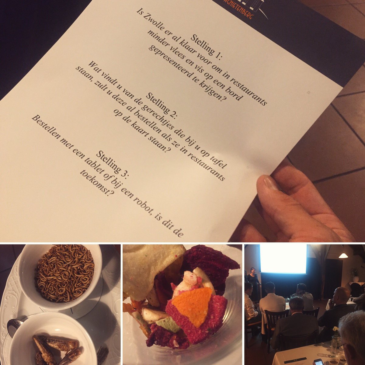 Samen praten over vernieuwing in de horeca <a href="/Agnietenberg/">De Agnietenberg</a> #samenwerking #stellingen #duurzamedinsdag #zwolsekring