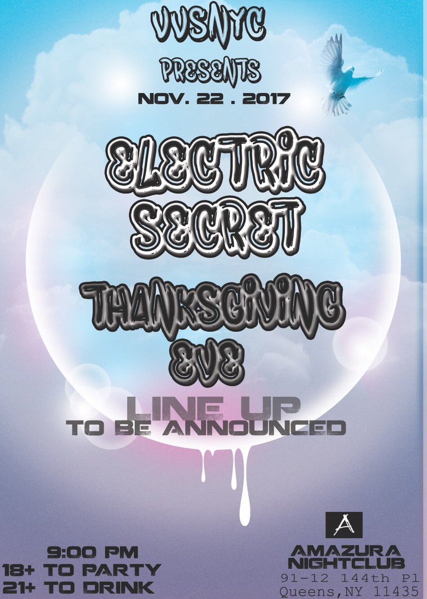 BLVKOUTMUSIC's tweet photo. Who's ready thanksgiving eve with us BLVKOUT turning up your night!!!! https://t.co/HbiYPDqlHQ