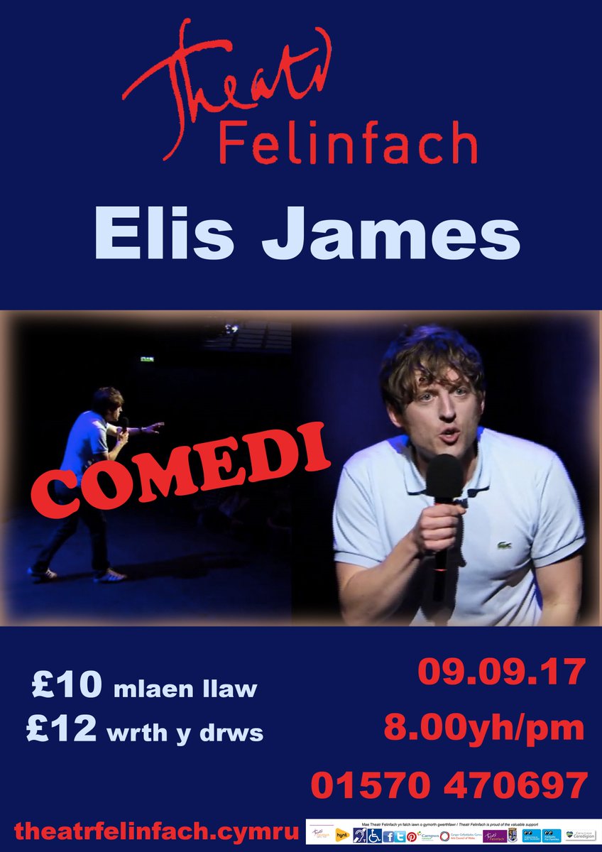 Mae e'n Moldofa ar hyn o bryd  yma Nos Sadwrn Cofiwch mwy wrth y drws Sioe #Standyp # comedi <a href="/elisjames/">Elis James</a> <a href="/CSCeredigion/">Cyngor Ceredigion</a> @ClwbRygbiCNE #yagym