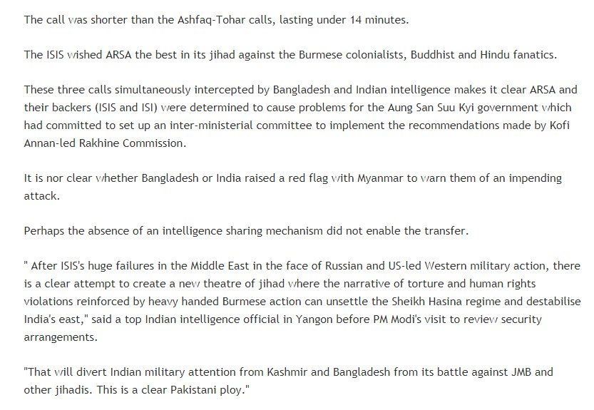 ARSA &amp;(ISIS and ISI)  problems for Aung San Suu Kyi govt committed committee to implement recommendations Kofi Annan mizzima.com/news-regional/…