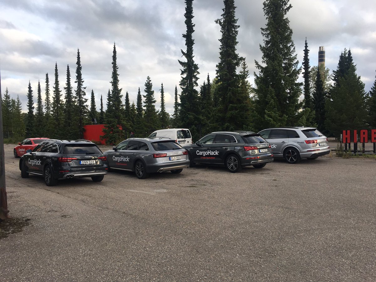 VictoriaNordin's tweet photo. Participants for the hackathon in Hudiksvall just arrived. #cargohack #industryhack #hiab #ibm https://t.co/mv5xldYQU0