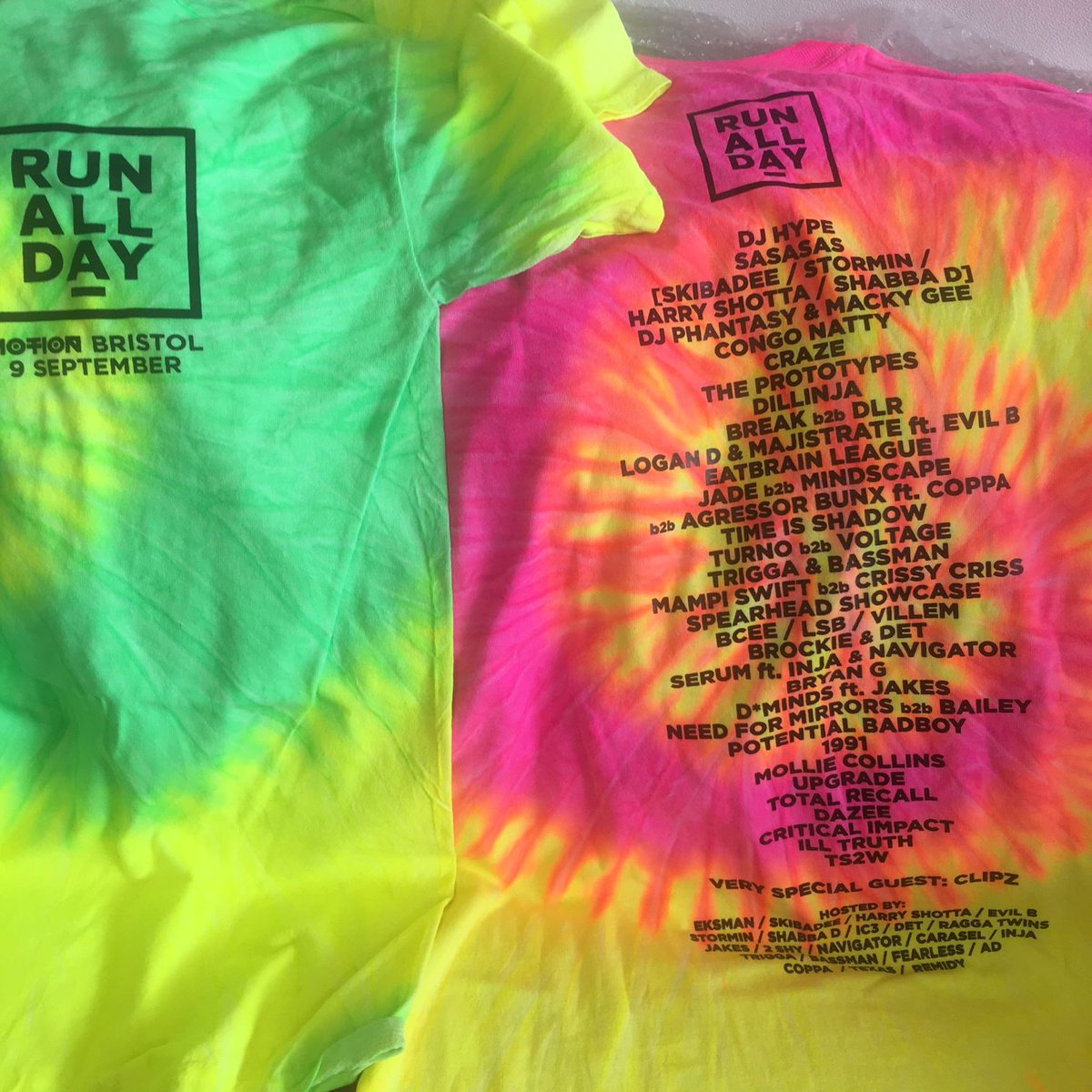 rundnbuk's tweet image. Don't forget to grab your ltd edition T's for #RUNALLDAY only from Bristol Ticket Shop! 😎   #dnb #drumandbass #bristol #rundnb