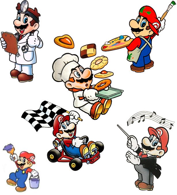 "Super Mario is not a plumber"

Well geez, is not that we're used to see him using a wrench or something.