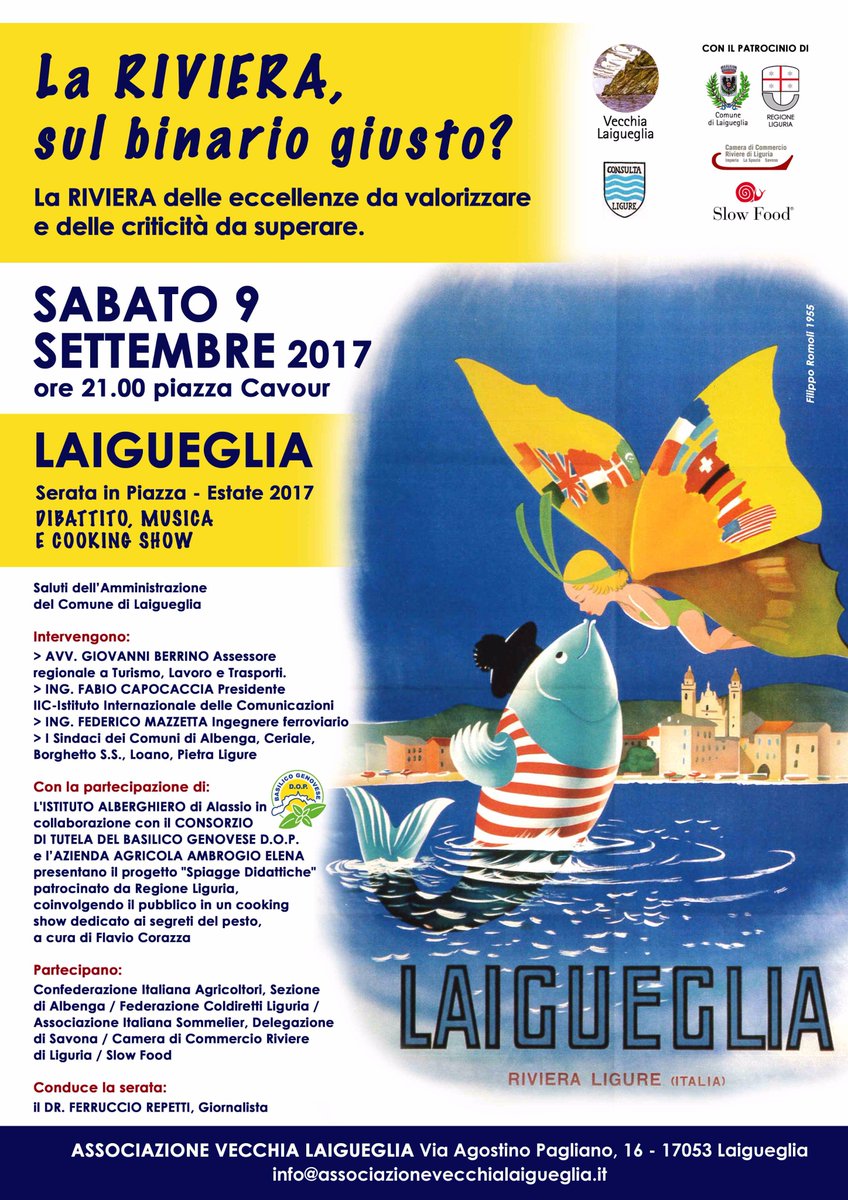 La Riviera sul binario giusto? Dibattito, musica e cooking show #VecchiaLaigueglia
quilaigueglia.it/event/la-rivie…