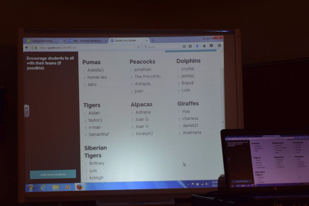 OPS_BryanMiddle's tweet image. Mrs. Salak has her 7C Science students using Quizlet to test their science vocabulary skills. #OPSTech #BMSTeams #Competition #Learning #Fun