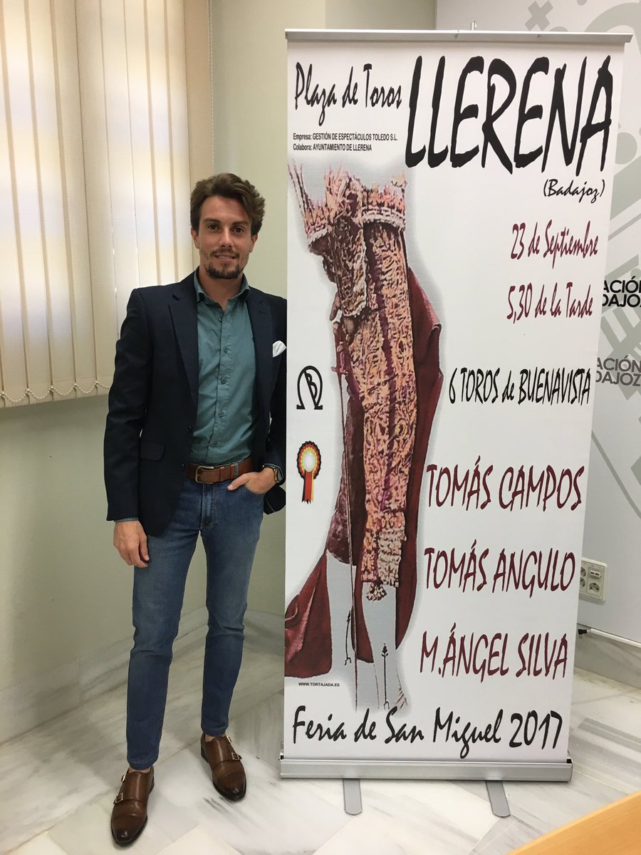 gespectatoledo's tweet photo. Ayer Martes día 4, presentamos ante los medios de Badajoz en la sede de @DipdeBadajoz el cartel de la corrida del día 23 de Sept, en Llerena https://t.co/lHf3RzNNjW