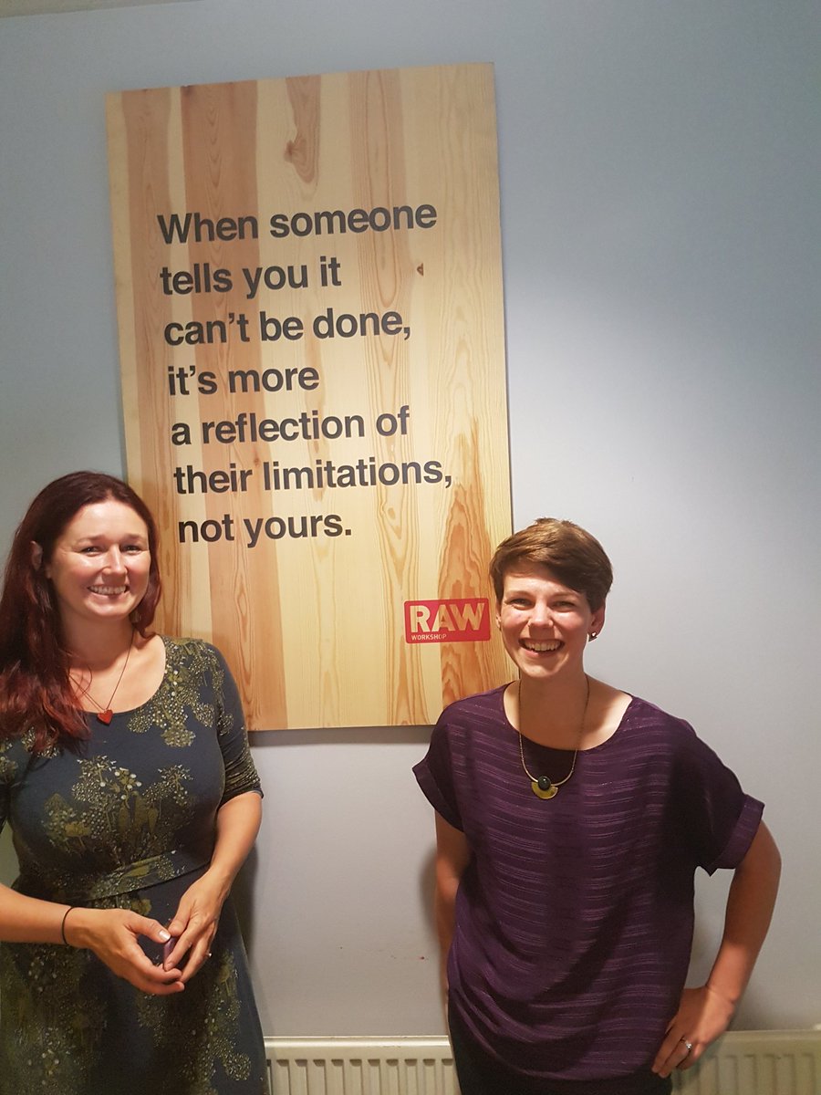 Soooo cool to meet Jenny and Mairi from <a href="/LoCO2Oxford/">Low Carbon Oxford</a> <a href="/OxfordCity/">Oxford City Council</a> today. Fab people with #energy + #vision. Let's disrupt some stuff! #socent