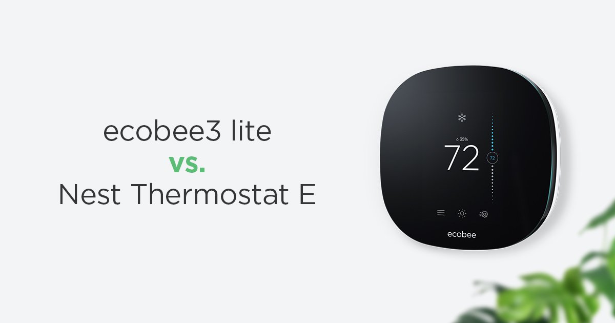 What's the difference between #ecobee3lite and the #NestThermostatE --> bit.ly/2w3iEuL #smarthome #IoT #tech #technews