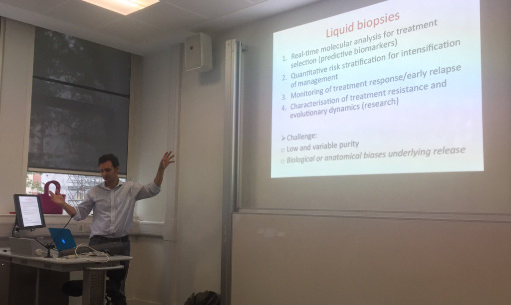 CRUKConvergence's tweet photo. Gert Attard @ICR_London @royalmarsden #plasmaDNA analysis for #patient stratification #prostatecancer @CRUKresearch https://t.co/HUcnFTITny