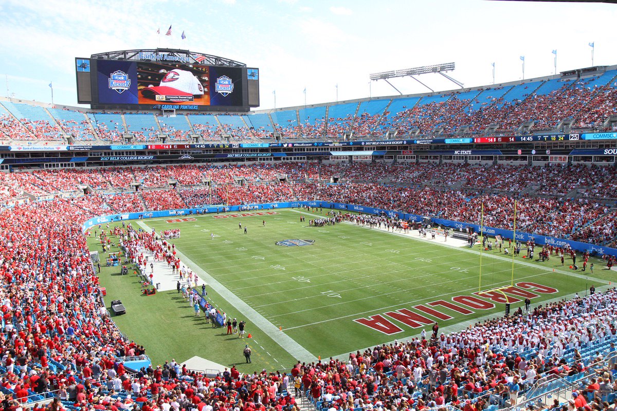 Congrats to our college partners <a href="/NCState/">NC State University</a> and <a href="/UofSC/">University of South Carolina</a> on the College Kickoff game! @belkbowl  <a href="/GamecockFB/">South Carolina Football</a> <a href="/PackFootball/">NC State Football</a>