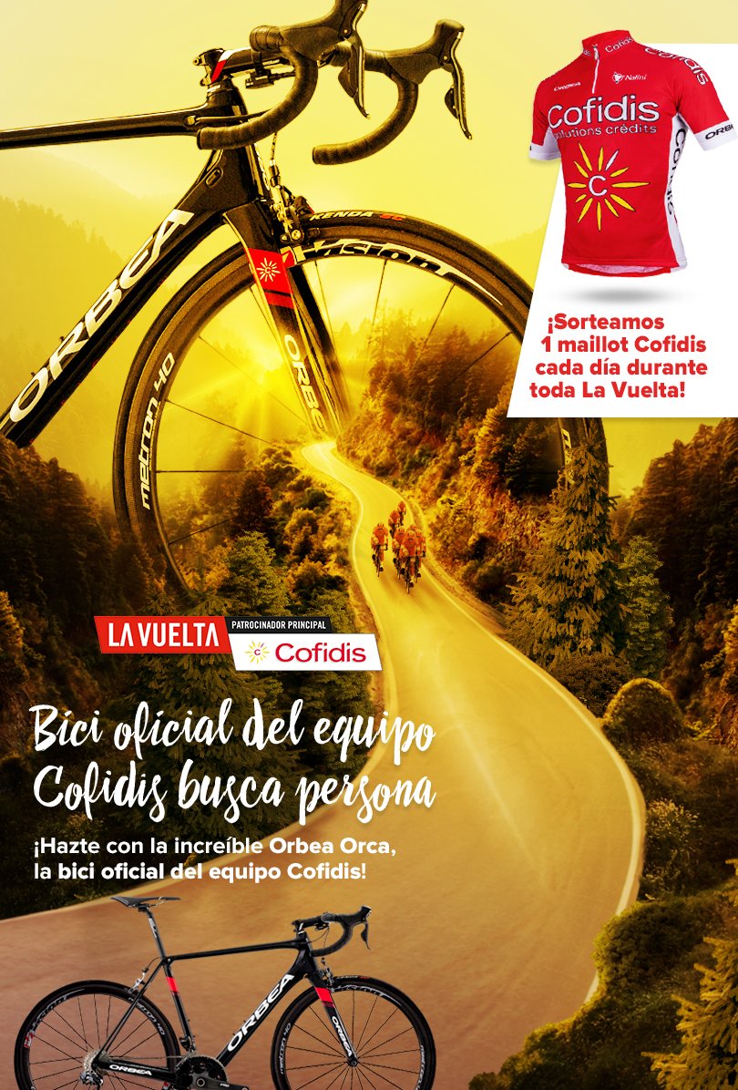 ExpoMotor_ES's tweet photo. ¿Quieres este maillot del equipo ciclista COFIDIS? RT y participa en https://t.co/siJFjyVOcw @ciclistacofidis https://t.co/pvMKB6jeg6