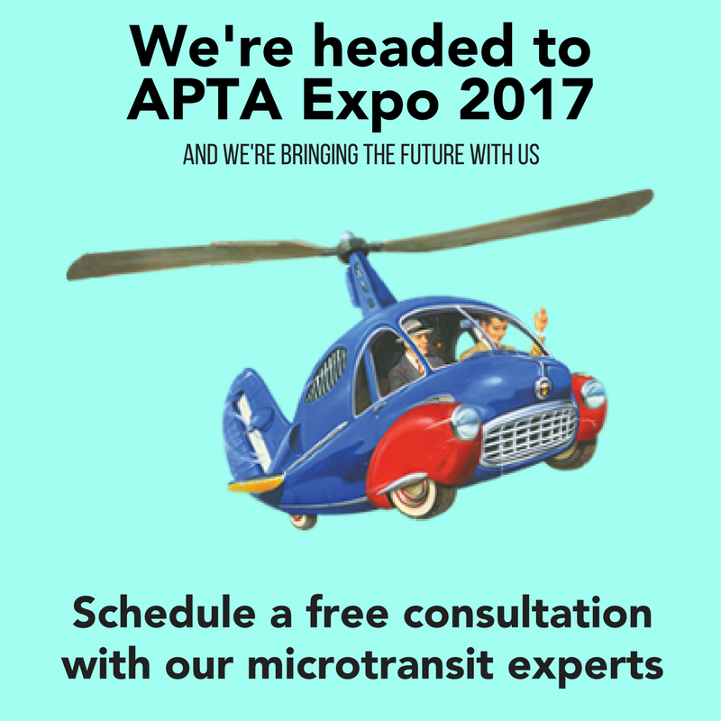 TransLoc's tweet photo. Have you scheduled a free consultation with our #microtransit experts at #APTA2017 yet?
https://t.co/r5koia8oqO https://t.co/ip5CU1MuuF
