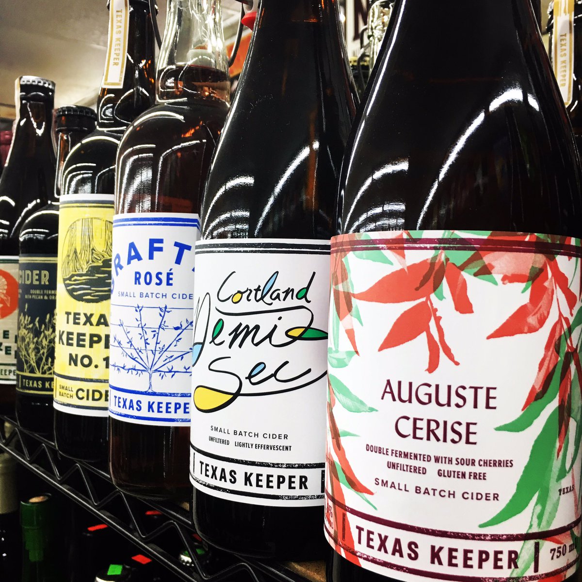SunriseMiniMart's tweet photo. Auguste Cerise @txkeepercider a #doublefermented with #sourcherries #unfiltered #cider #smallbatchcider #localcider #sunrisebottleshop https://t.co/DJrtiGBKQw
