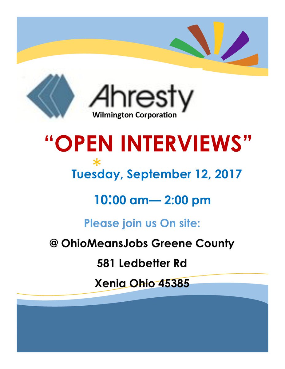 OMJGreeneCounty's tweet image. Ahresty Wilmington Corporation has exciting opportunities for Full-Time employment. Interested? #gethired #DieCasting #MachineLine #Operator