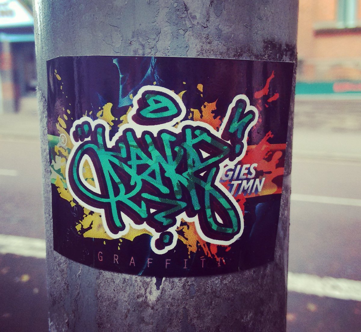 Belfast_Beyond's tweet photo. #Kanuz #sticker #Belfast #NorthernIreland #GsCrew #GiesCrew #TMN #graffiti #belfastgraffiti https://t.co/QIcSUcl9cG