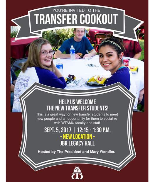 WTSuccessCenter's tweet photo. @wtamu transfer#buffs come get some deliciousness & meet the #BuffSmart crew. Learn how to get rid of student loan debt B4 you leave WT! https://t.co/0MVJyQqRyw
