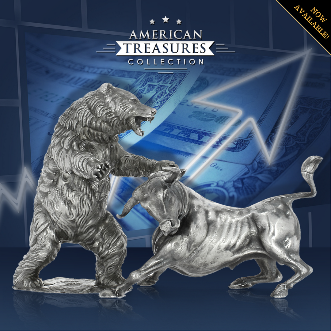 silver_statues's tweet photo. The #Bull and #Bear are at it again! #stockmarket #stockechange #nyse #daytrader #forex #investor #wallstreet #trader #silverstatues #silver https://t.co/uX3wsehrQI