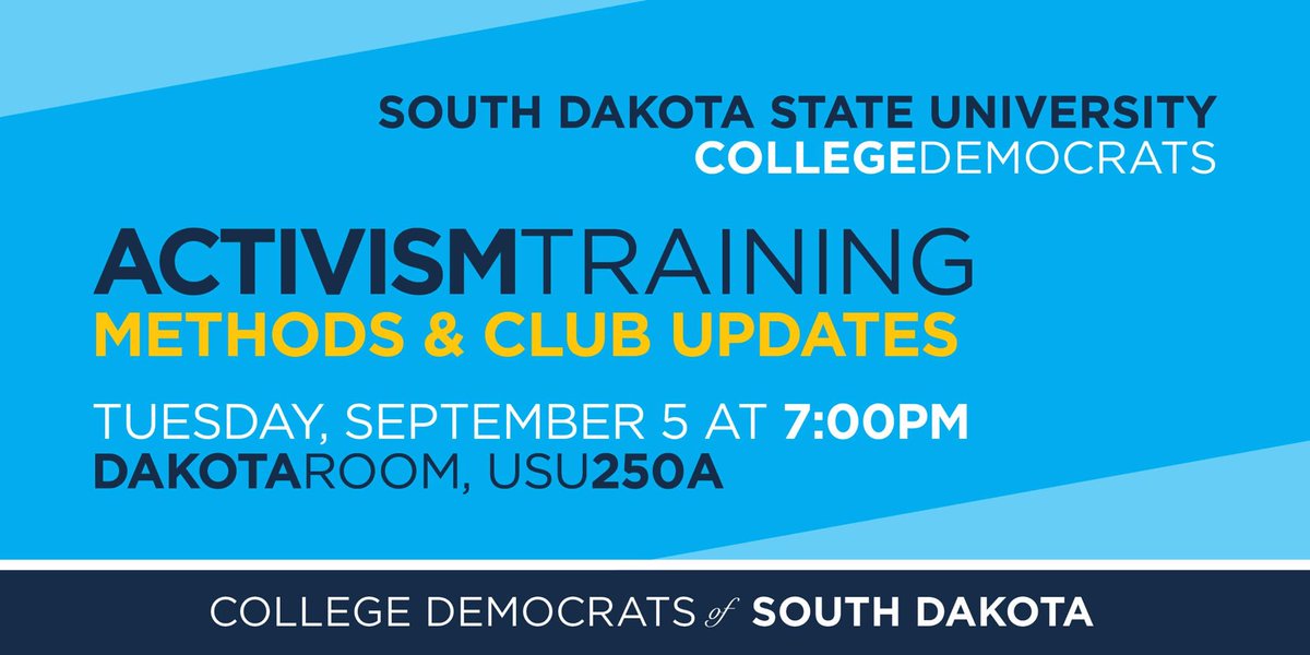 JackrabbitDems's tweet photo. There will be a meeting tonight at 7:00 in the union! https://t.co/0lvopsDOUF