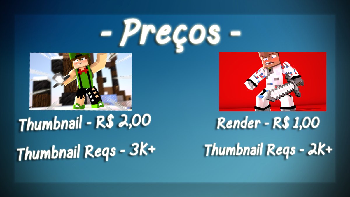 defaultedx's tweet image. - Preços e Requisitos -

3k+ eu Faço Free Para Você!!!

 √ [Se você não tiver, cobro apenas R$2,00 por Thumb]  √

-Trabalhos-