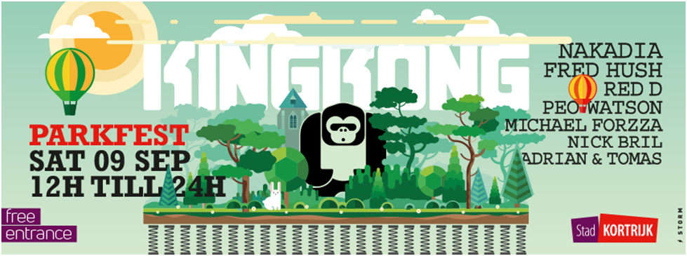FredHush's tweet photo. King Kong Parkfest this Saturday from 12 - 24 !!!

https://t.co/ptxaGdTcOw https://t.co/QI2ERpTMYx