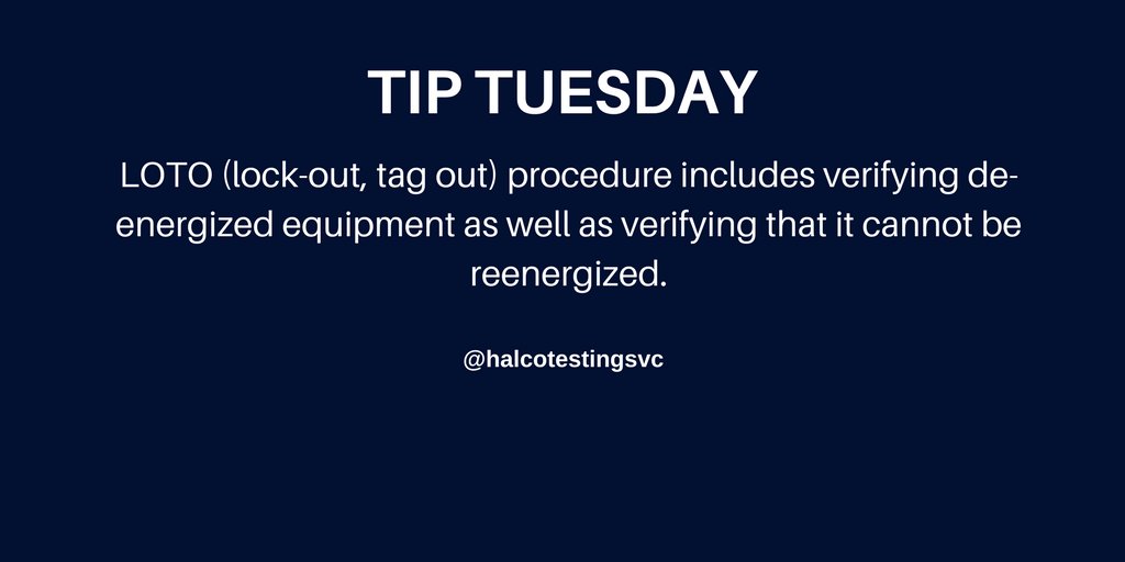 halcotestingsvc's tweet photo. It's Tip Tuesday!

#TipTuesday https://t.co/T7NNz8qdih