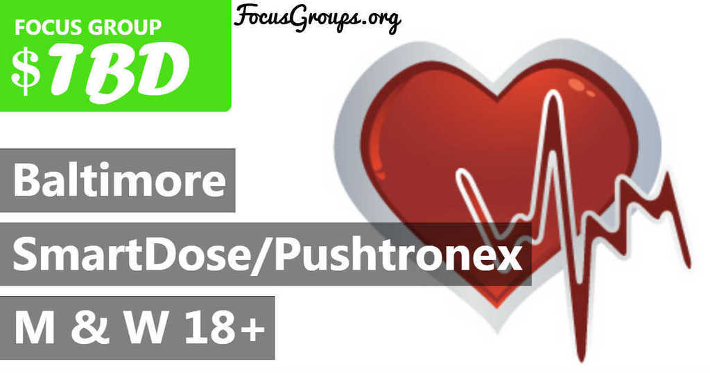 TheFocusGroups's tweet image. #Baltimore #focusgroup: #SmartDose/Pushtronex
Men + Women ages 18+
#Pay: $TBD
#Register: focusgroups.org/baltimore/stud…