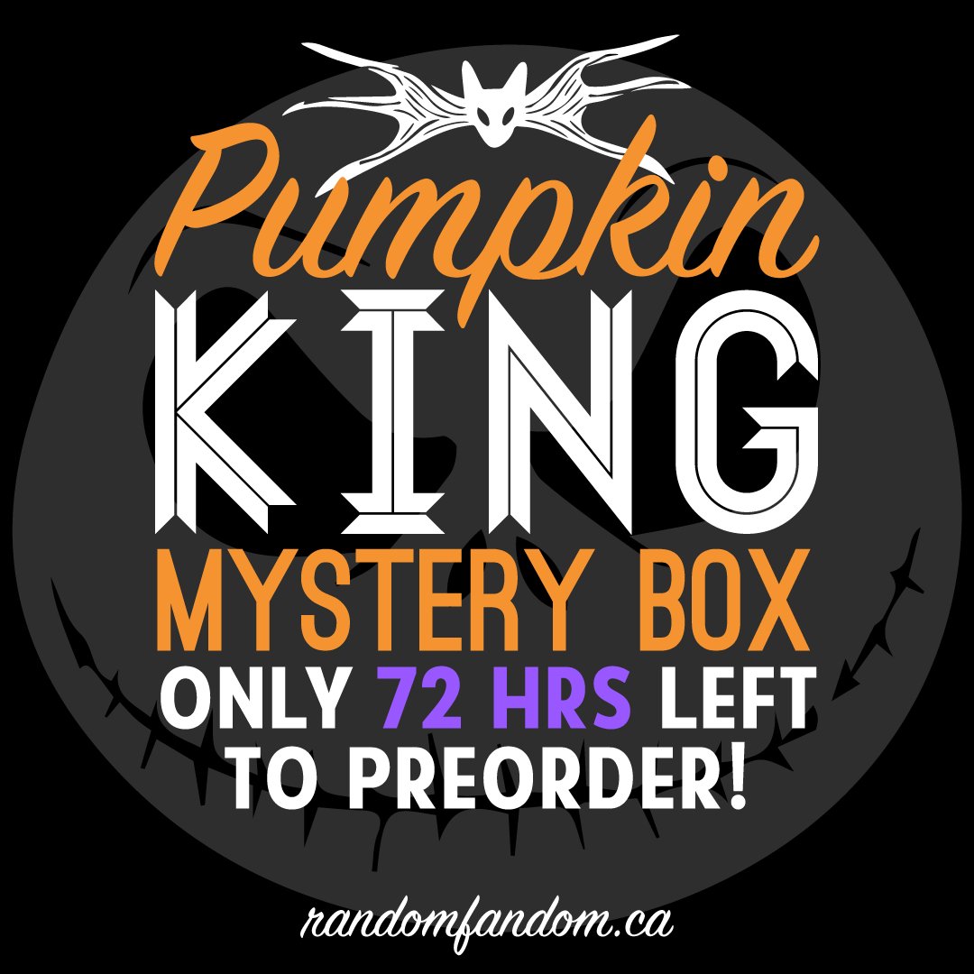 randomfandombox's tweet photo. Less than 72 hours left to preorder the Pumpkin King mystery box! All Nightmare Before Christmas themed merch just in time for Halloween! https://t.co/mdVUUOt5nT