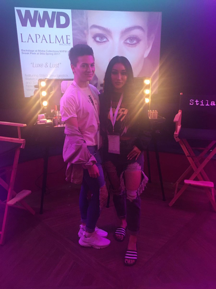 DowalWalker's tweet photo. So lovely to catch up with @RowanYoung_ and @xThuyLe at the @StilaUK and @gloriousbrands event today with @sascha_stilapro #helloglorious ❤️ https://t.co/admdA3ag9s