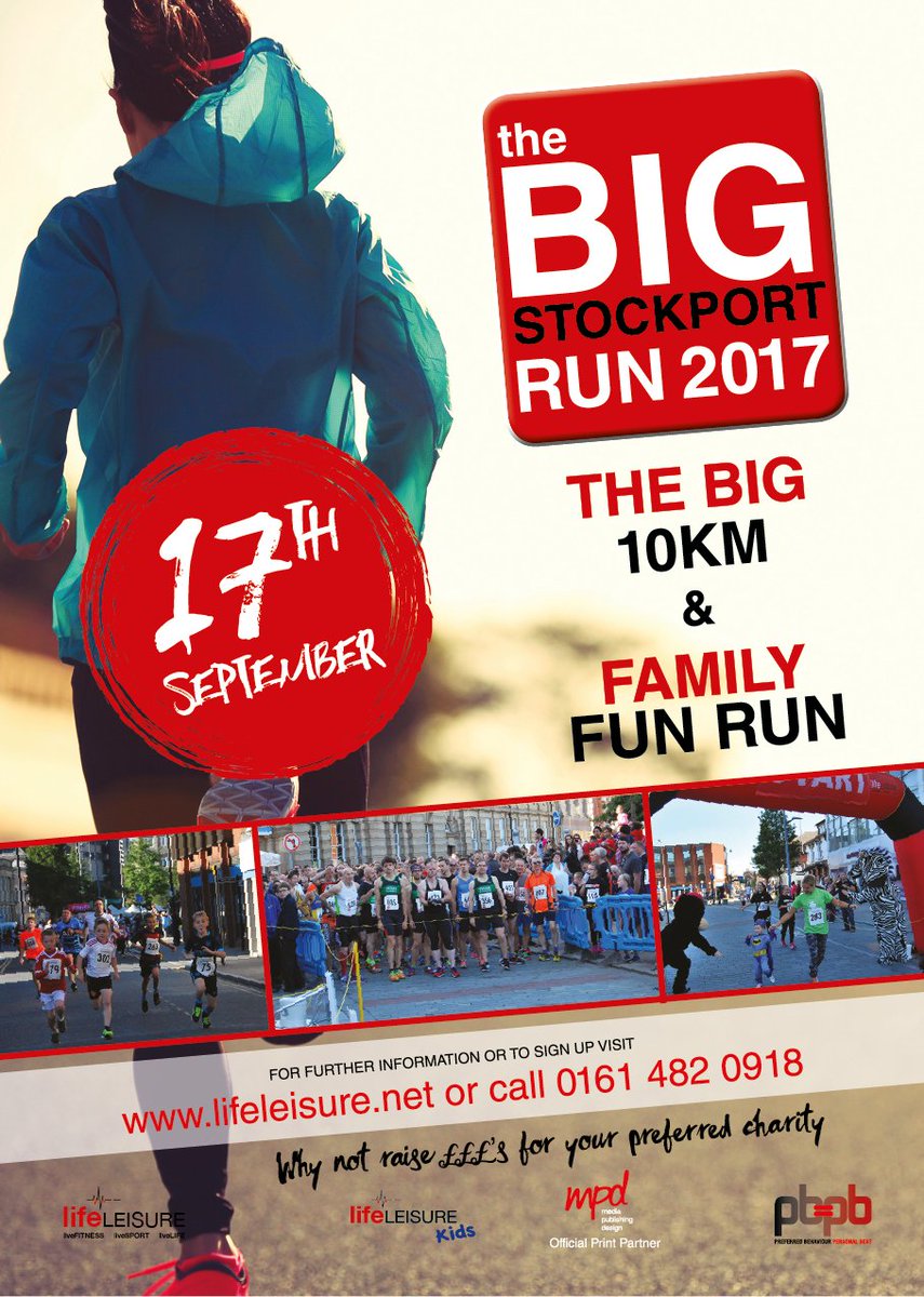 That time of year! O'Neill Morgan are sponsoring The Big  Stockport 10K Run again <a href="/lifeleisureUK/">Life Leisure</a> Diary 17th September 2017 @stockport4ever