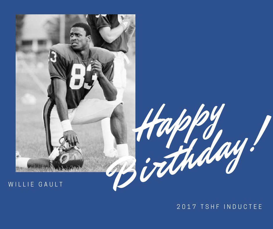 The would like to wish 2017 Inductee and legend Willie Gault a very Happy Birthday! 