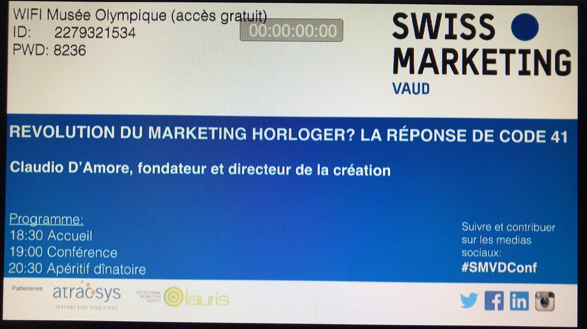Démarrage de la conférence de la rentrée avec Code 41 #smvdconf dans quelques minutes