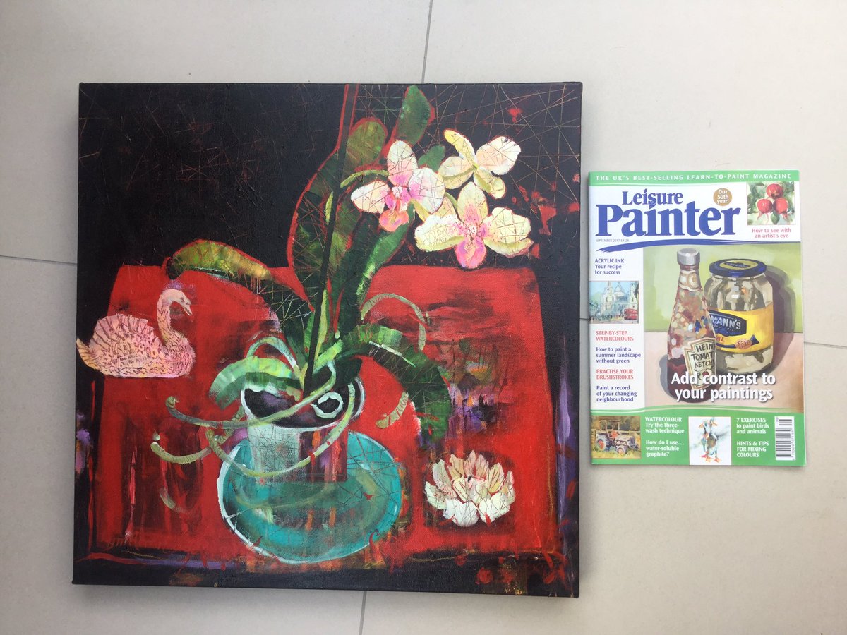ArmitageLyn's tweet photo. Thankyou "Leisure Painter" for choosing me to be September "artist of the month". #Leisurepainter #acrylicpainting #art https://t.co/mWhZhhmNqk
