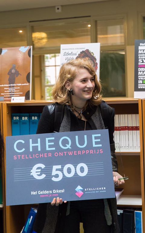 Viviane Baard wint de ontwerpwedstrijd van Stellicher advocaten en Het Gelders Orkest!