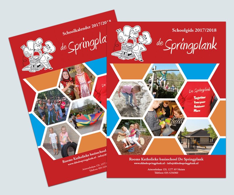 Hippitnl's tweet photo. Nieuwe schoolgids en brochure gemaakt voor basisschool de Springplank Huizen. 

#schoolgids #schoolkalender #kalender #brochure #opmaak https://t.co/nkzWNT6U0e