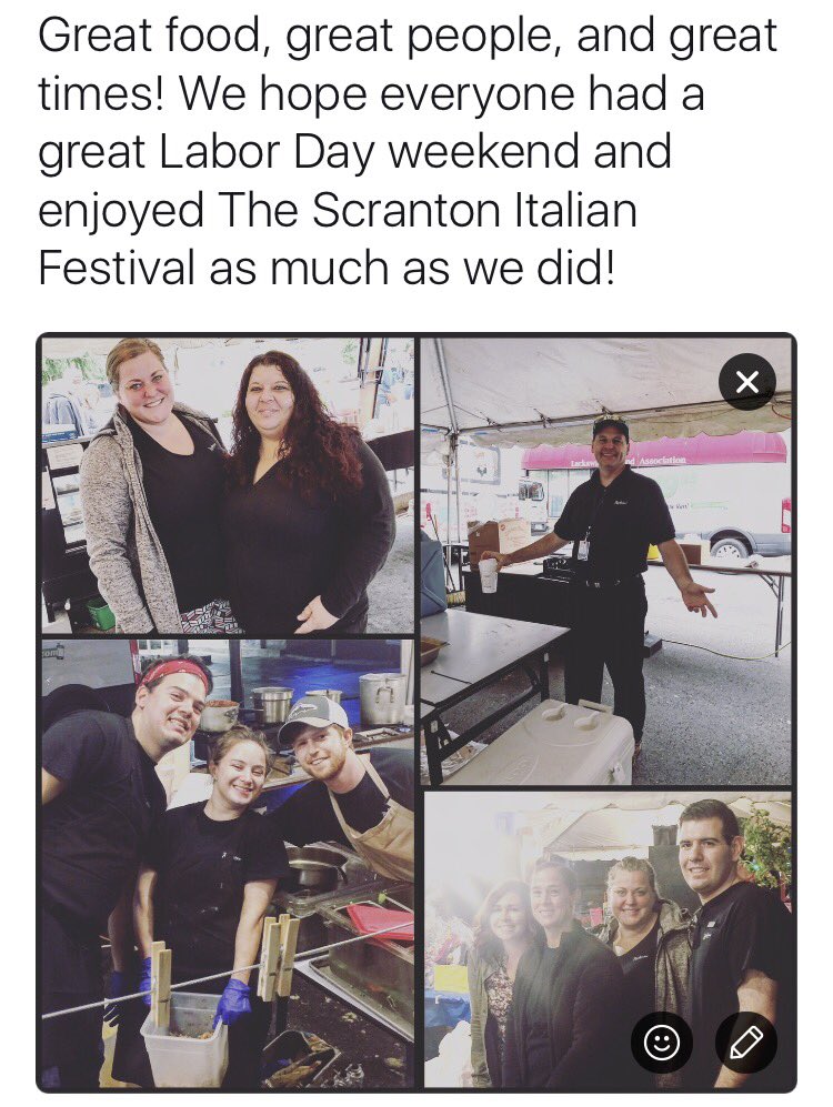RadLackPA's tweet photo. #LaFesta #lafestaitaliana #scranton #nepa #radisson #teamworkmakesthedreamwork https://t.co/H5wn9VKUJO