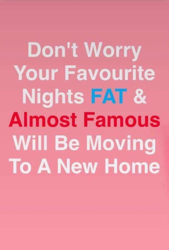 VILLA IS CLOSING

But Don't Worry FAT &amp; Almost Famous Are Going To A New Home!!! More Details Coming Soon...