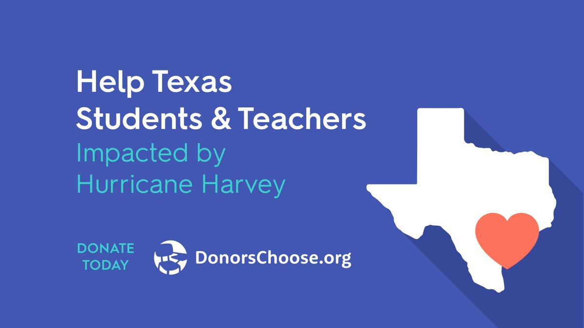 quizlet's tweet photo. Join us in helping students &amp; teachers in Texas go back to school after #HurricaneHarvey by supporting @DonorsChoose https://t.co/acANiVqME4 https://t.co/wwb2buvp1l