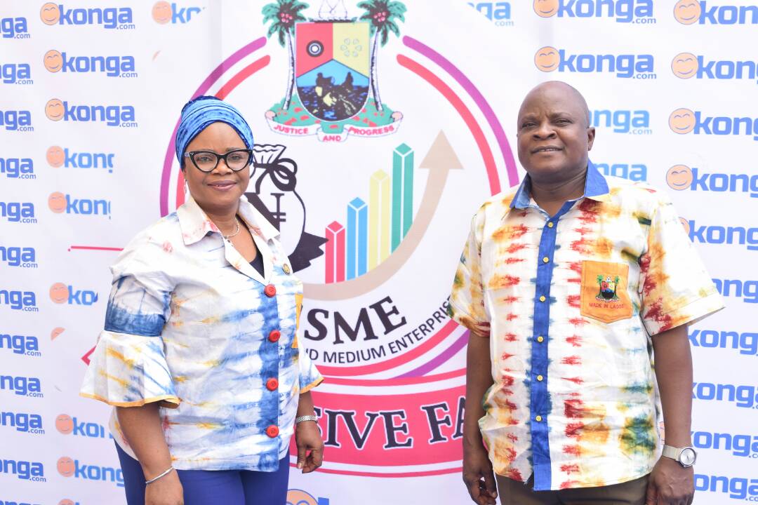 lagosmcic's tweet photo. We thank the Commissioner, Permanent Secretary, Director of Commerce &amp; others in the @lagosmcic for their support towards the #LagosMSMEfair https://t.co/uDgTC21H7q