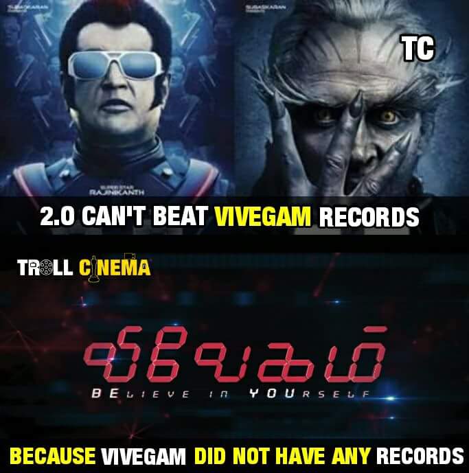 Renjumass's tweet photo. Simple & Ultimate troll... 👌👌
#VivegamFlop https://t.co/m8HdC5xrOm
