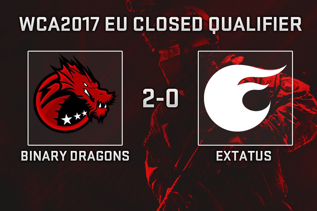Binary_Dragons's tweet photo. 🇨🇳 WCA 2017 Europe Closed Qualifier

🇷🇸 Binary Dragons [2:0] 🇸🇰 eXtatus (16-3 de_mirage; 16-6 de_cache) https://t.co/c20GamTBD2