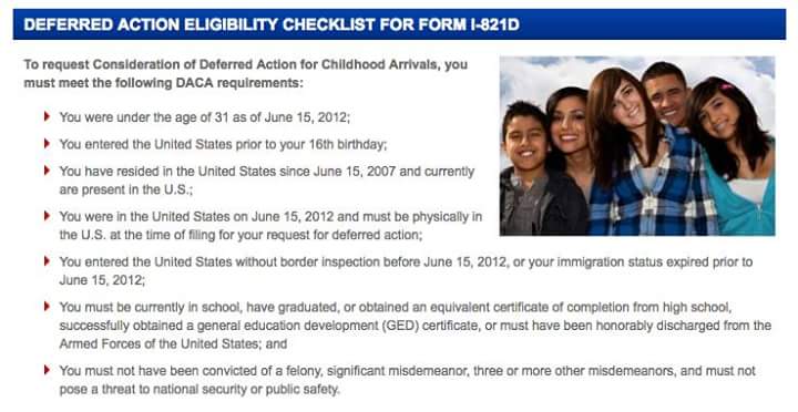 Wonder how many on the "trump (chump) train" would measure up to these requirements? #DACA