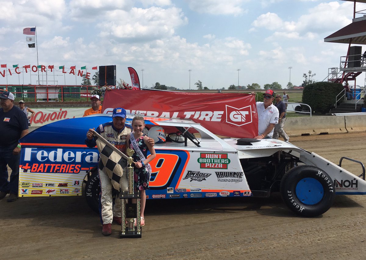 GeneralTire's tweet photo. Prior to the #GRABBER100 yesterday fans watched ARCA team owner @KenSchrader win the modified race while @TonyStewart came from last to 2nd. https://t.co/JQzYQC82hl