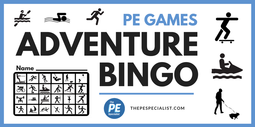 thepespecialist's tweet photo. Adventure BINGO - A fun get to know you icebreaker game that helps students make connections https://t.co/YJRQvPZUsc #physed #pegeeks https://t.co/hoo9Dp8aKd