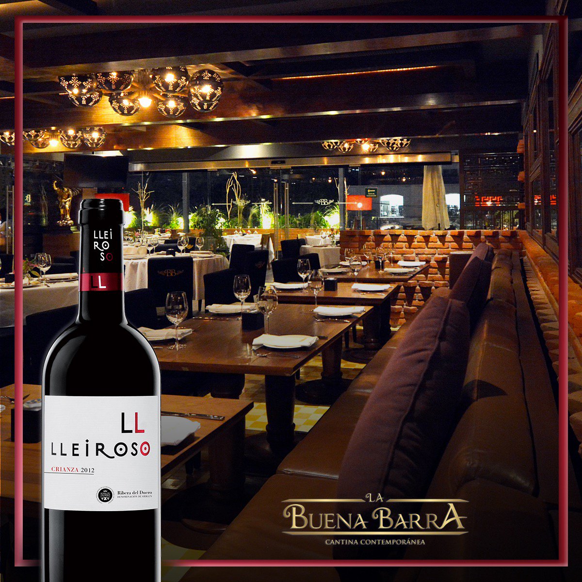 bodegaslleiroso's tweet photo. Si quieres una copa de #vinoCrianza la puedes disfrutar en @labuenabarramx. #GoFindLleiroso https://t.co/YVf3bnlsce